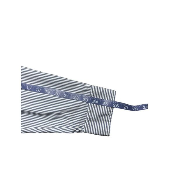 Vineyard Vines Performance on the go OTG blue white strip button up shirt 2XL - Picture 7 of 9